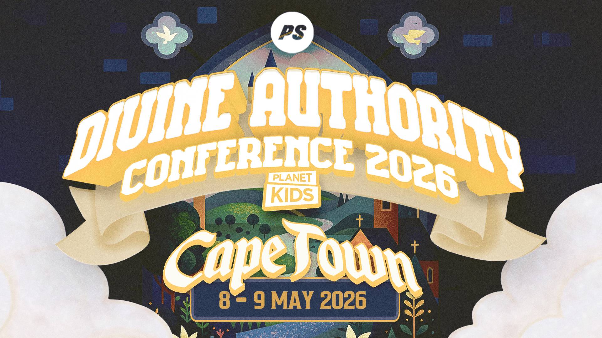 Poster advertising the Dune Authority Conference 2026 in Cape Town, May 8–9, 2026 (Planet Kids section).
